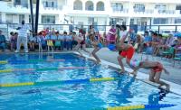 Electrifying atmosphere in the school campus on the 5th Annual Swimming Gala.