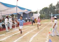 Satyans displaying their strength and stamina on the Sports Day