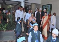 Smt. Sheila dixit and other dignitaries were impressed by the modern infrastructure of the school
