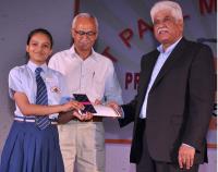 School and City Topper Diksha Samsukha, secured the first position with 97% marks